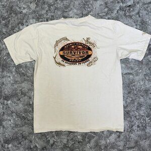Survivor Outwit Outplay Outlast T-Shirt Size L  40 Seasons 20 Years 2019